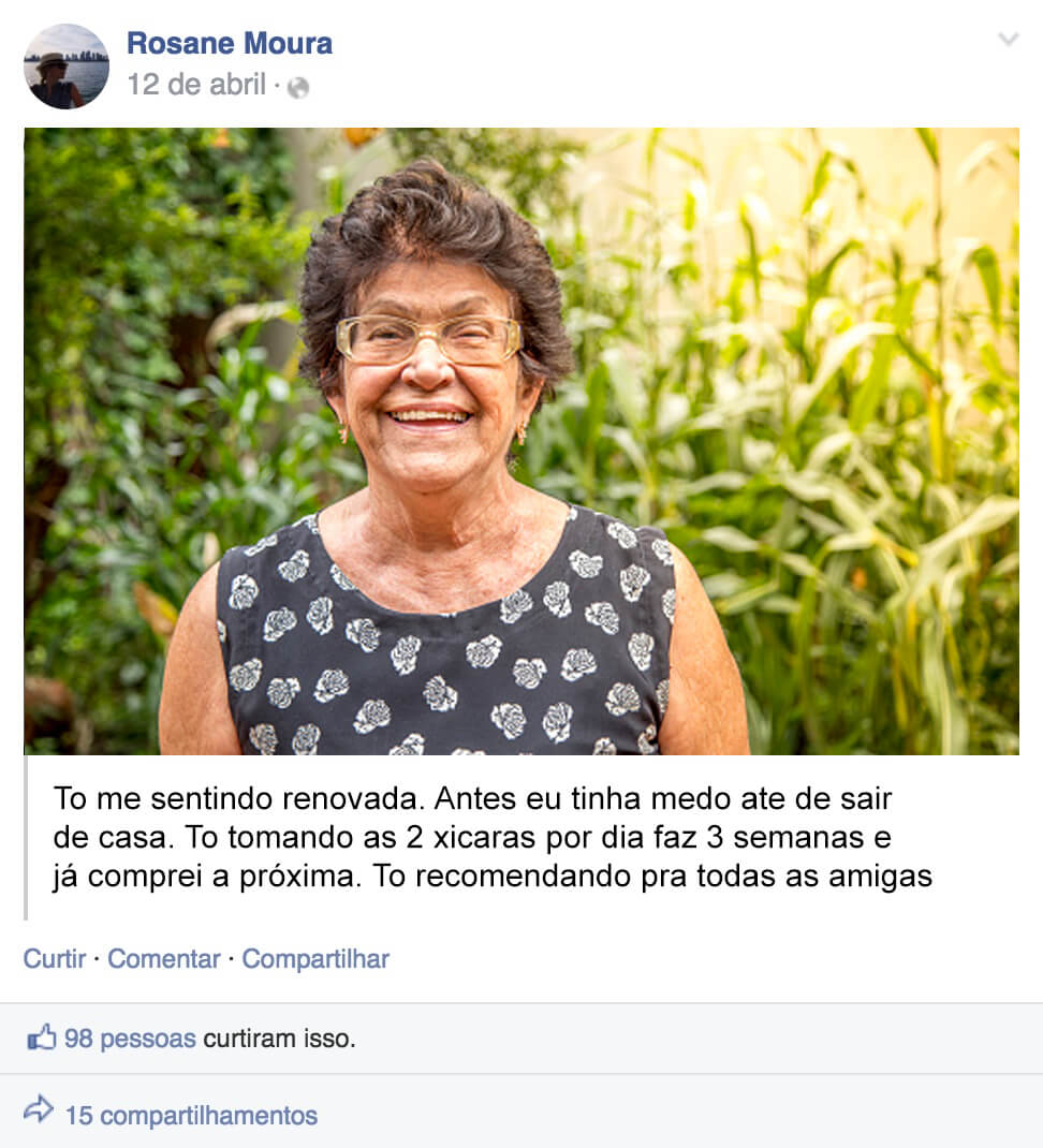 Depoimento Rosane Moura para Chá Eleve